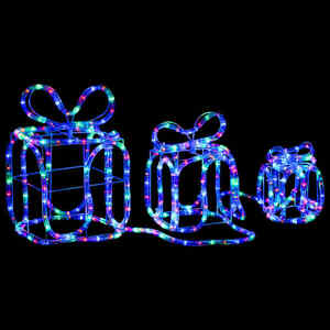 vidaXL karácsonyi díszdobozok 180 LED-del bel- és kültérre kép