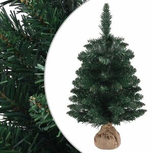 vidaXL zöld PVC műkarácsonyfa állvánnyal 60 cm kép
