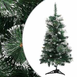 vidaXL zöld és fehér PVC műkarácsonyfa állvánnyal 90 cm kép