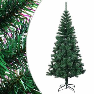 vidaXL zöld PVC műkarácsonyfa irizáló csúcsokkal 120 cm kép