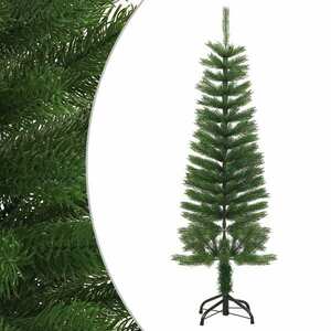 vidaXL vékony polietilén műkarácsonyfa állvánnyal 120 cm kép