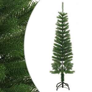 vidaXL vékony polietilén műkarácsonyfa állvánnyal 150 cm kép