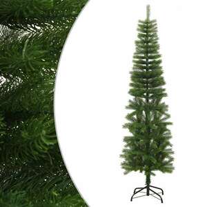 vidaXL vékony polietilén műkarácsonyfa állvánnyal 180 cm kép