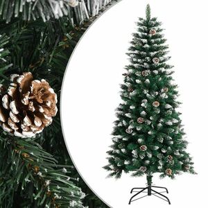 vidaXL zöld PVC műkarácsonyfa állvánnyal 120 cm kép