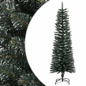 vidaXL zöld PVC vékony műkarácsonyfa állvánnyal 150 cm kép