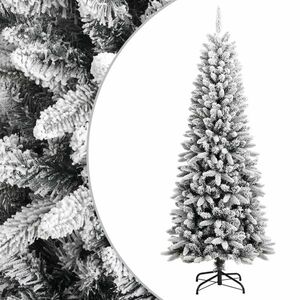 vidaXL PVC és polietilén műkarácsonyfa pelyhes hóval 180 cm kép