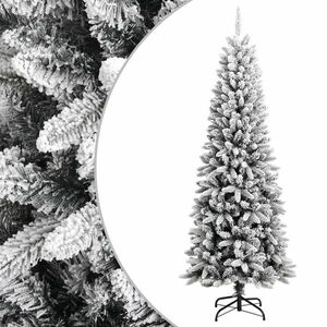 vidaXL PVC és polietilén műkarácsonyfa pelyhes hóval 240 cm kép