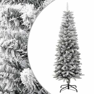 vidaXL PVC és polietilén műkarácsonyfa pelyhes hóval 150 cm kép