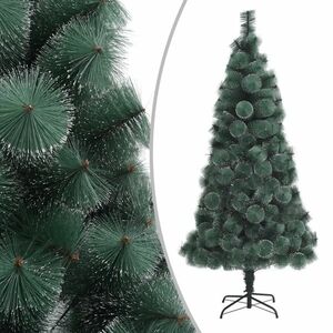 vidaXL zöld PET műkarácsonyfa állvánnyal 180 cm kép