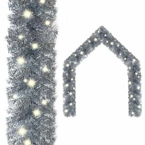 vidaXL ezüstszínű LED-es karácsonyi füzér 5 m kép