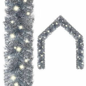 vidaXL ezüstszínű LED-es karácsonyi füzér 20 m kép