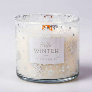 Hello Winter üveges illatgyertya 9.7 x 11.4cm, díszdobozban kép