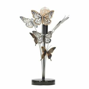 3D pillangókkal díszített asztali lámpa, fekete-réz - RURUTU - Butopêa kép