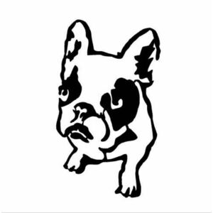Fém fali dekoráció 32x54 cm, francia bulldog, fekete - FRENCHY - Butopêa kép