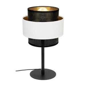 Asztali lámpa NESS 1xE27/60W/230V fekete/fehér kép