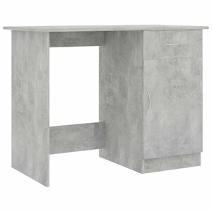 vidaXL betonszürke forgácslap íróasztal 100 x 50 x 76 cm kép
