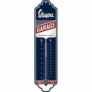 Vespa Garage - Fém hőmérő kép