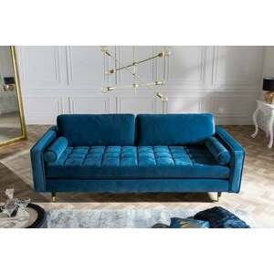 COZY VELVET kék kanapé kép
