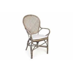 EDELINA natúr szék karfával párnával kép