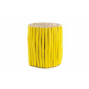 GUADALUPE sárga alacsony dohányzóasztal kép