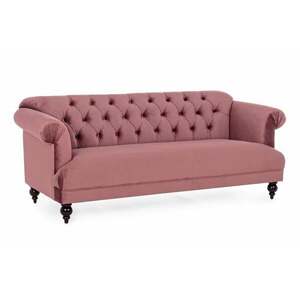 BLOSSOM antik rózsaszín 3 személyes kanapé kép