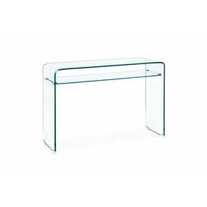 IRIDE négyszögletes üveg konzolasztal polccal 100x35 kép