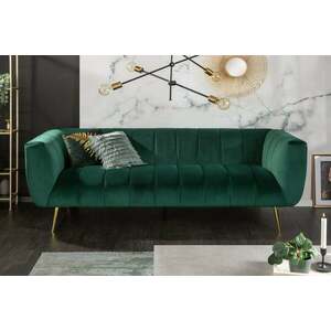 NOBLESSE zöld bársony kanapé kép