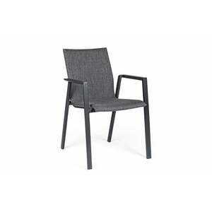 ODEON II fekete és szürke kerti szék kép