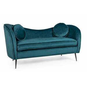 CANDIS kék bársony kanapé kép