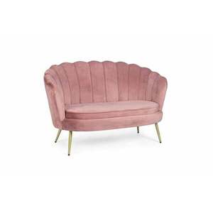 GILIOLA rózsaszín bársony kanapé kép