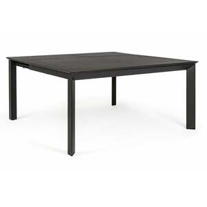 KONNOR II fekete étkezőasztal 110-160 cm kép