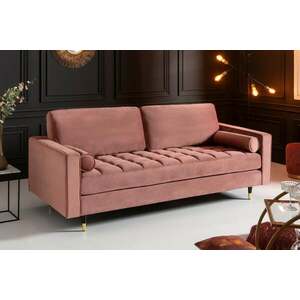 COZY VELVET rózsaszín bársony kanapé kép