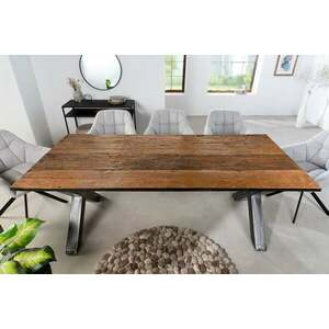 BARRACUDA barna újrahasznosított fa étkezőasztal kép