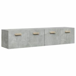 vidaXL 2 db betonszürke szerelt fa faliszekrény 80 x 35 x 36, 5 cm kép