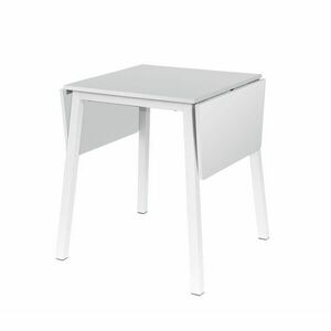 Étkezőasztal, bővíthető, 60x60 cm, fehér - ICEBERG - Butopêa kép