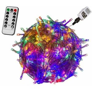 VOLTRONIC® Fényfüzér 5 m 50 LED színes + vezérlő kép