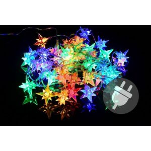 NEXOS Csillagos lánc 4 m 40 LED színes csillagok kép