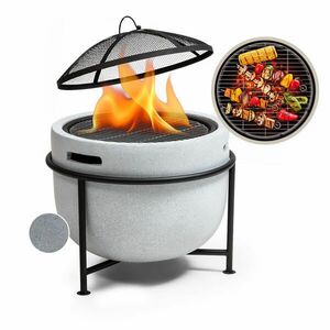 Blumfeldt Grail, tűzhely grillsütővel, MGO és acél burkolattal, szikravédelemmel kép