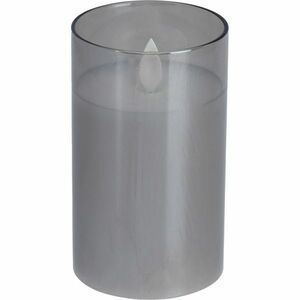 Agide LED gyertya üvegpohárban, valódi lánggal, 7, 5 x 12, 5 cm, meleg fehér kép