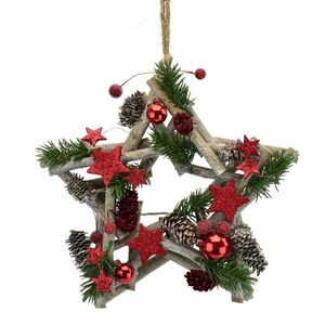 Charyl karácsonyi felakasztható dekor csillag, 24 x 24 cm kép