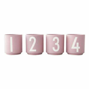 Porcelán gyertyatartó készlet 4 db-os Mini - Design Letters kép