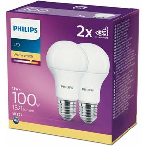 Philips LED 13-100W, E27 2700K, 2 db kép