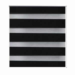 vidaXL Zebra roló 60 x 120 cm-es Fekete kép
