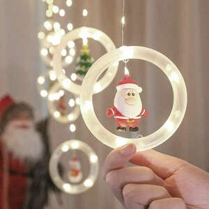 Hideg fehér, vezetékes LED Fényfüzér 10db izzóval 3m - Karácsony kép