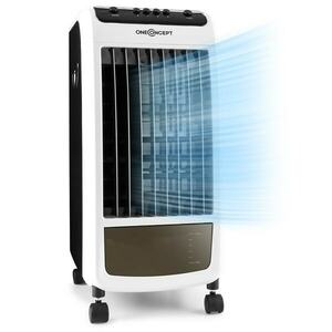 OneConcept Caribbean Blue léghűtő készülék, légfrissítő, ventilátor, 70 W, fekete/fehér kép