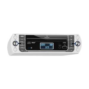Auna KR-400 CD, konyhai rádió, DAB+/PLL FM rádió, WiFi, CD/MP3-lejátszó, ezüst kép