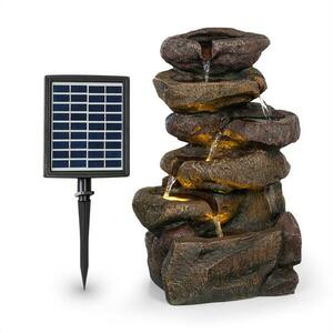 Blumfeldt Savona, napelemes szökőkút, 2, 8 W, 5 óra, akkumulátor, LED lámpa, kő kinézet kép