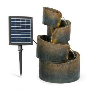 Blumfeldt Mantua, kaszkád szökőkút, napenergia szökőkút, kerti szökőkút, 4 szint, akkumulátorral működik kép