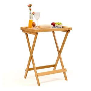 Blumfeldt Reggeliző asztalka, könnyű, 50 x 66 x 38 cm, fenntartható, bambusz kép