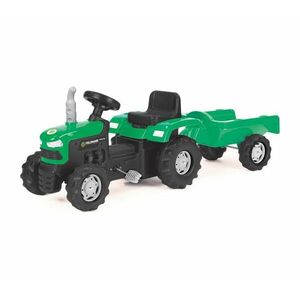 Buddy Toys Pedálos traktor utánvonóval fekete/zöld kép